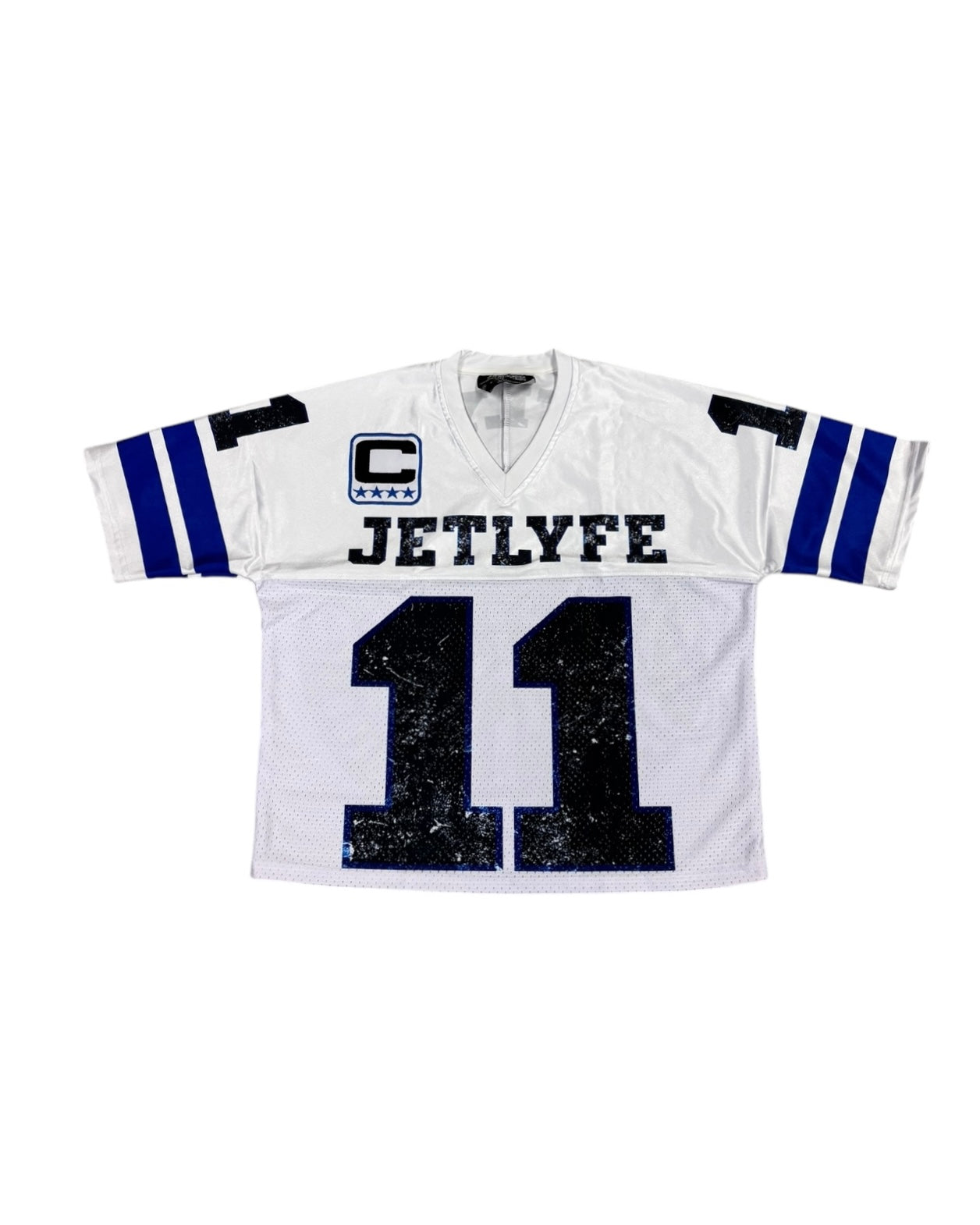 11 jersey in blue and white by jetlyfe