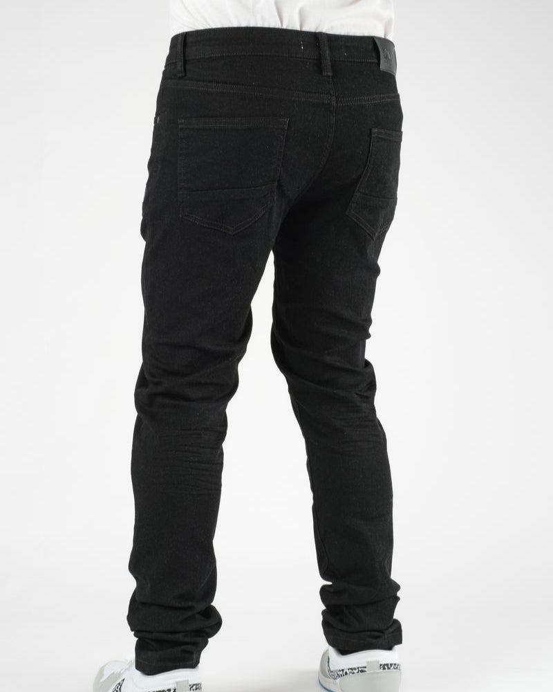 Dzstar 3D rip top slim jeans in black