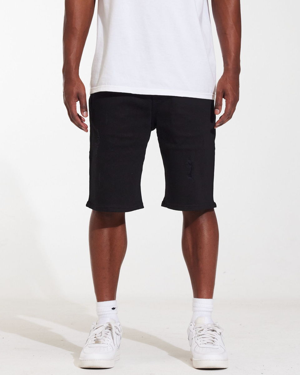 Crysp denim Atlantic shorts in black