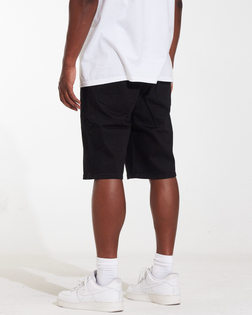 Crysp denim atlantic shorts in black