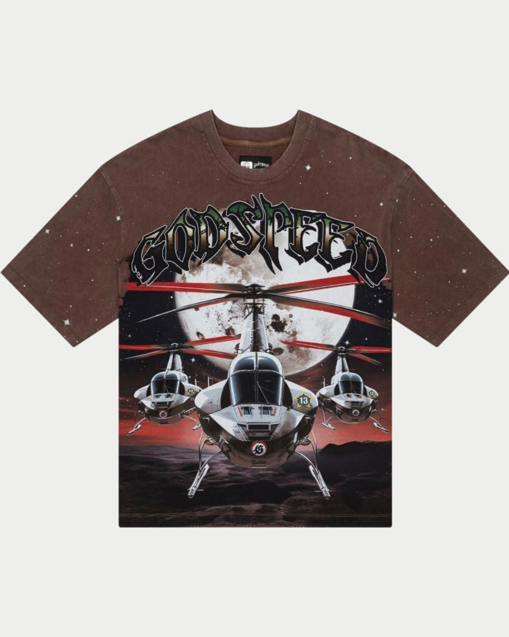 Air Strike Tee In brown by godspeed