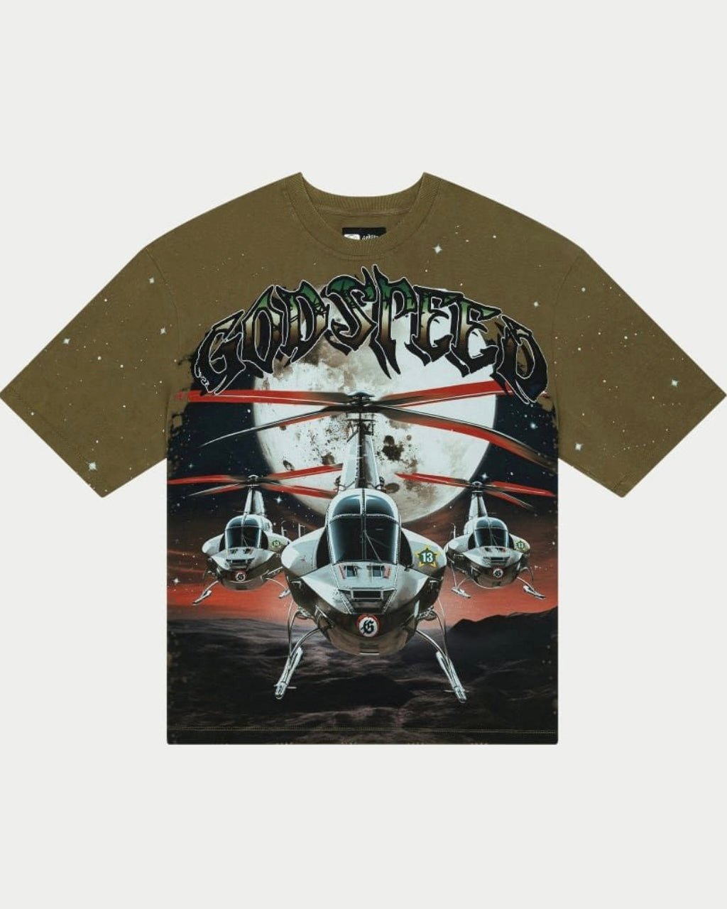 Air Strike Tee In olive by godspeed
