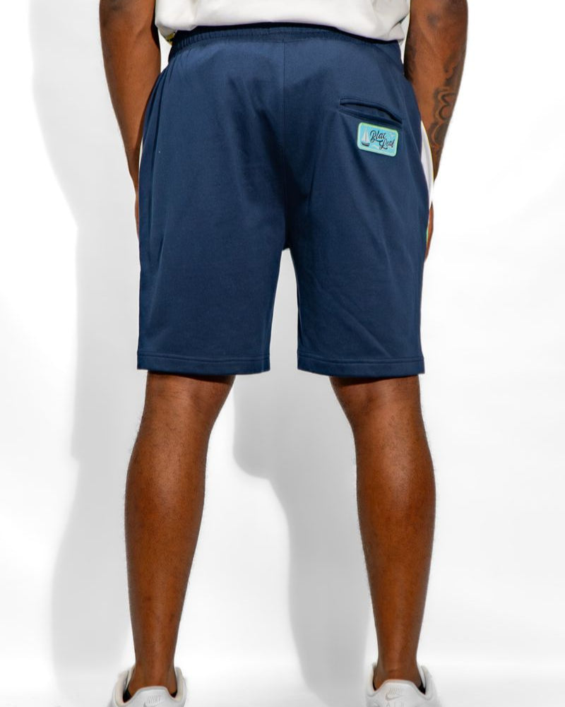 Blac leaf be better AOP shorts in white