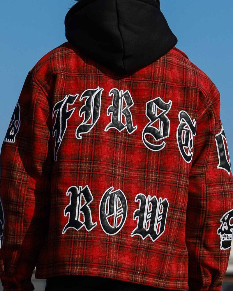 Wake Up and Be Fierce Hooded Shacket