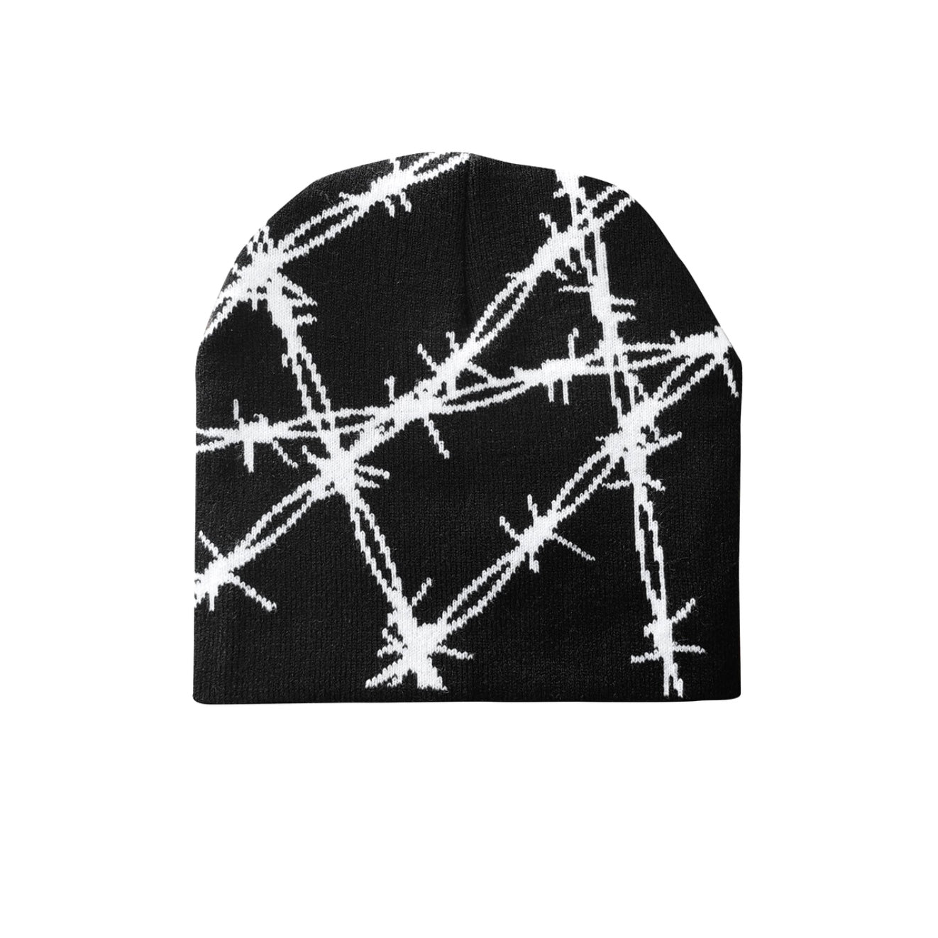 Barbed beanie in black color