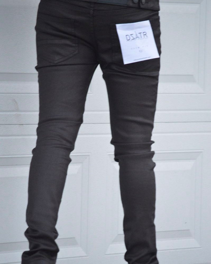 Dzstar Basic Wax Pants in black