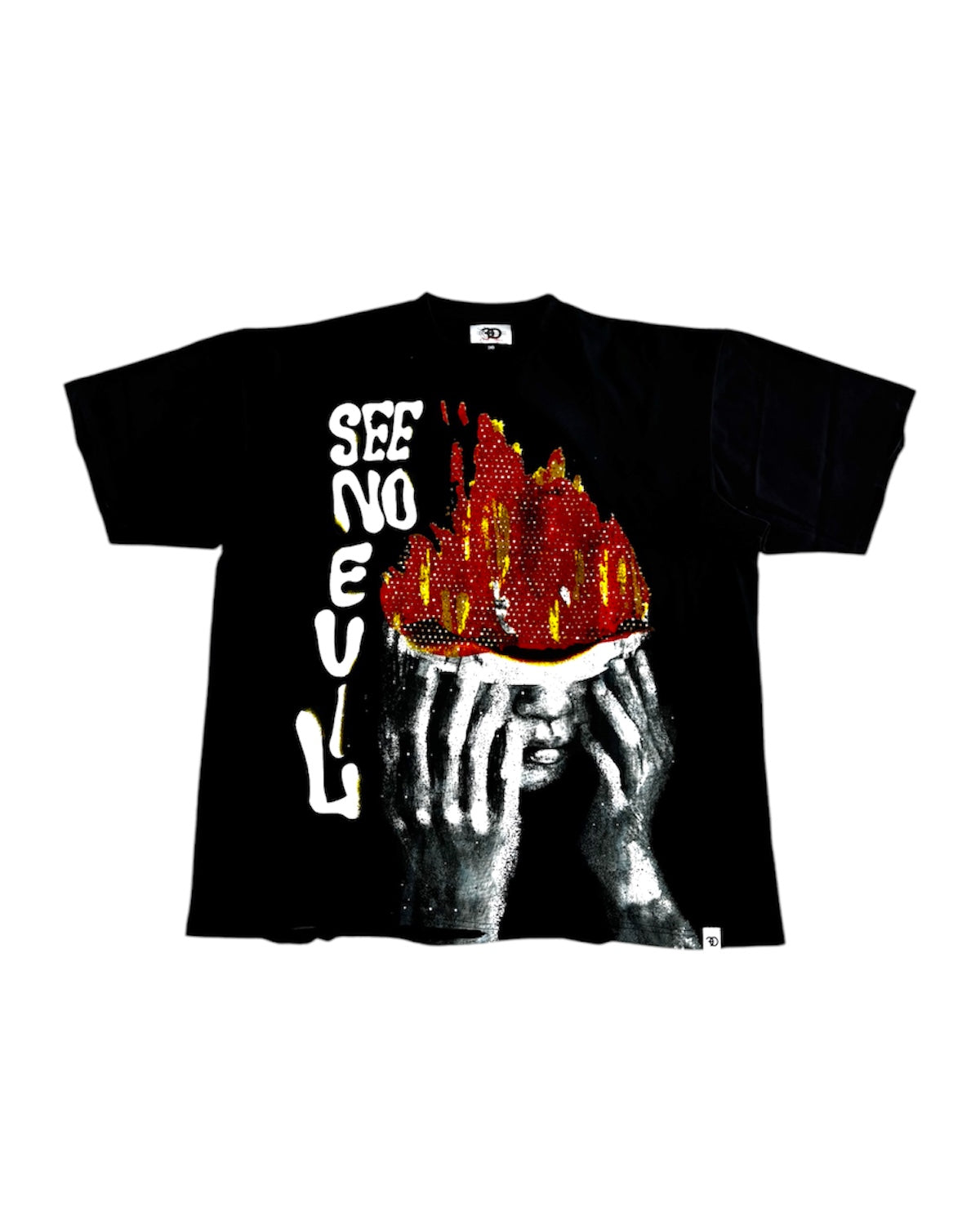 Big & Tall See No Evil Tee In Black Color