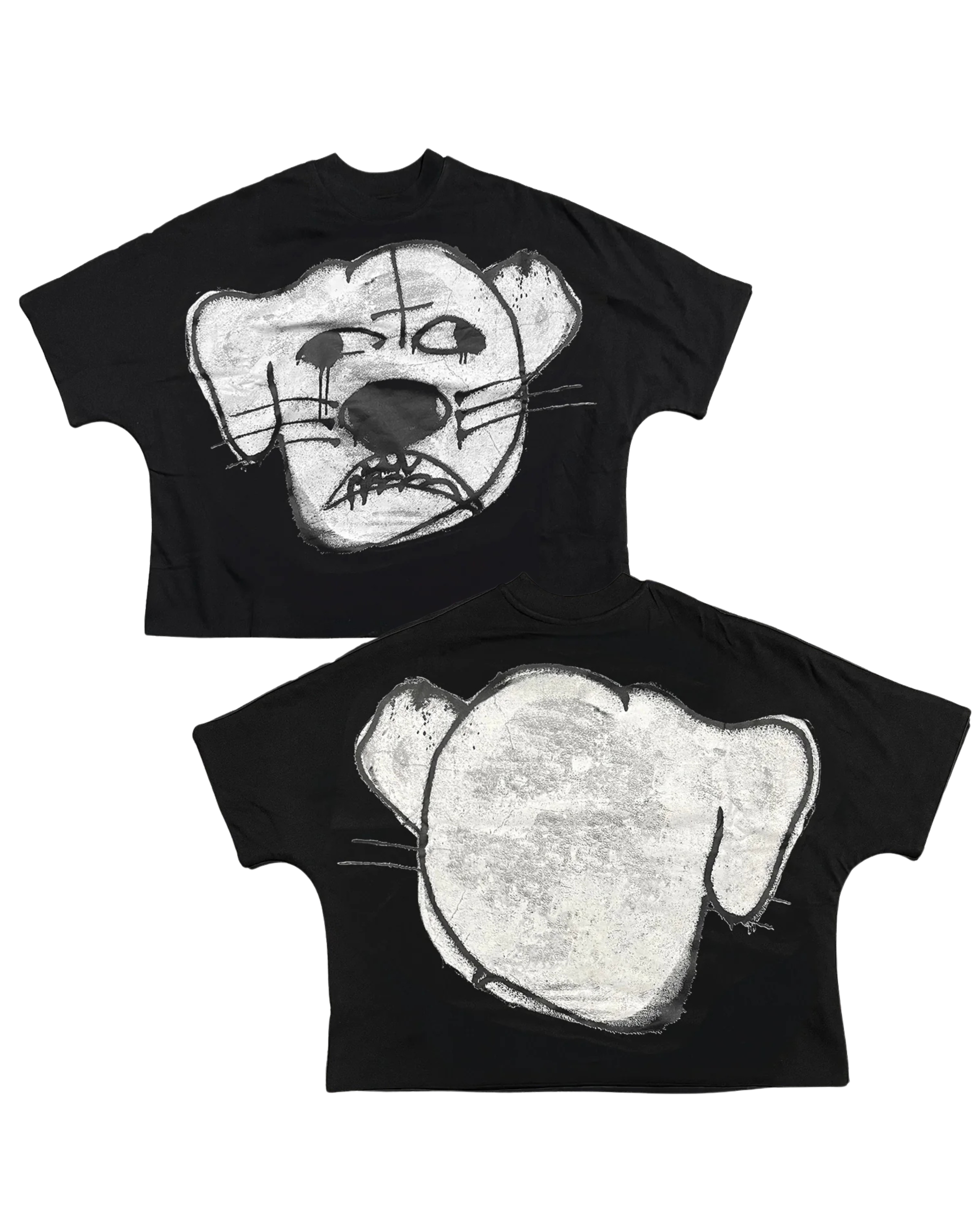Billionaire studios billdog crop tee in black