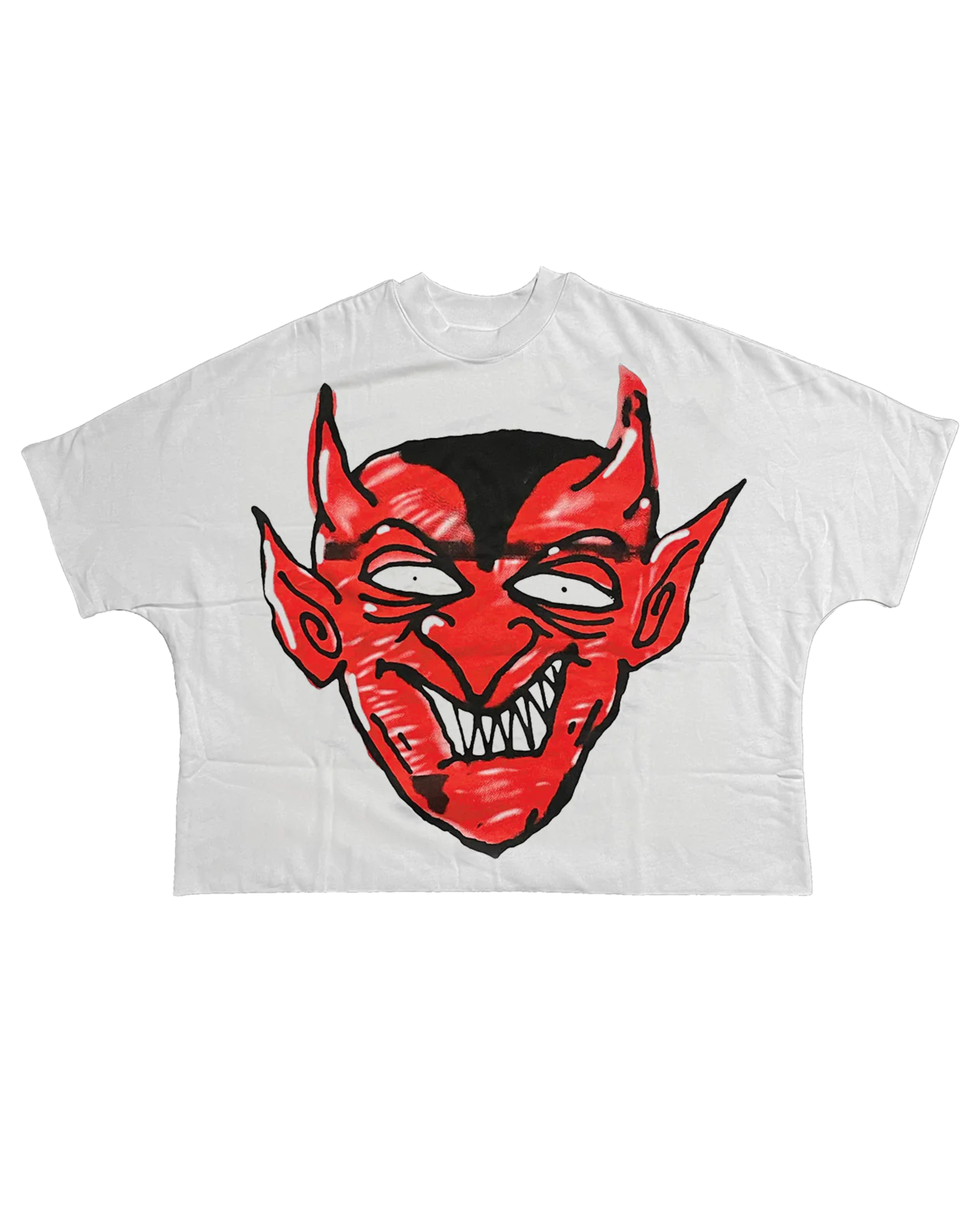 Billionaire studios bills demon crop tee in white