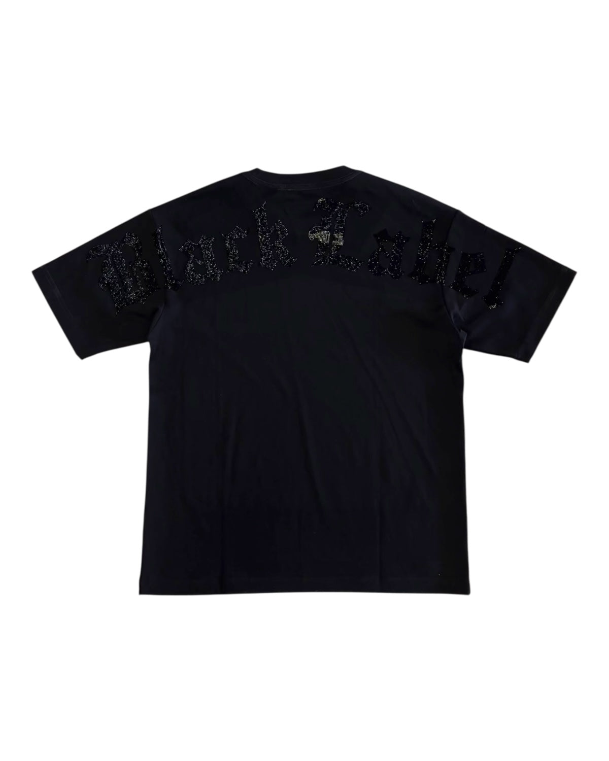 Black label bling tee in black