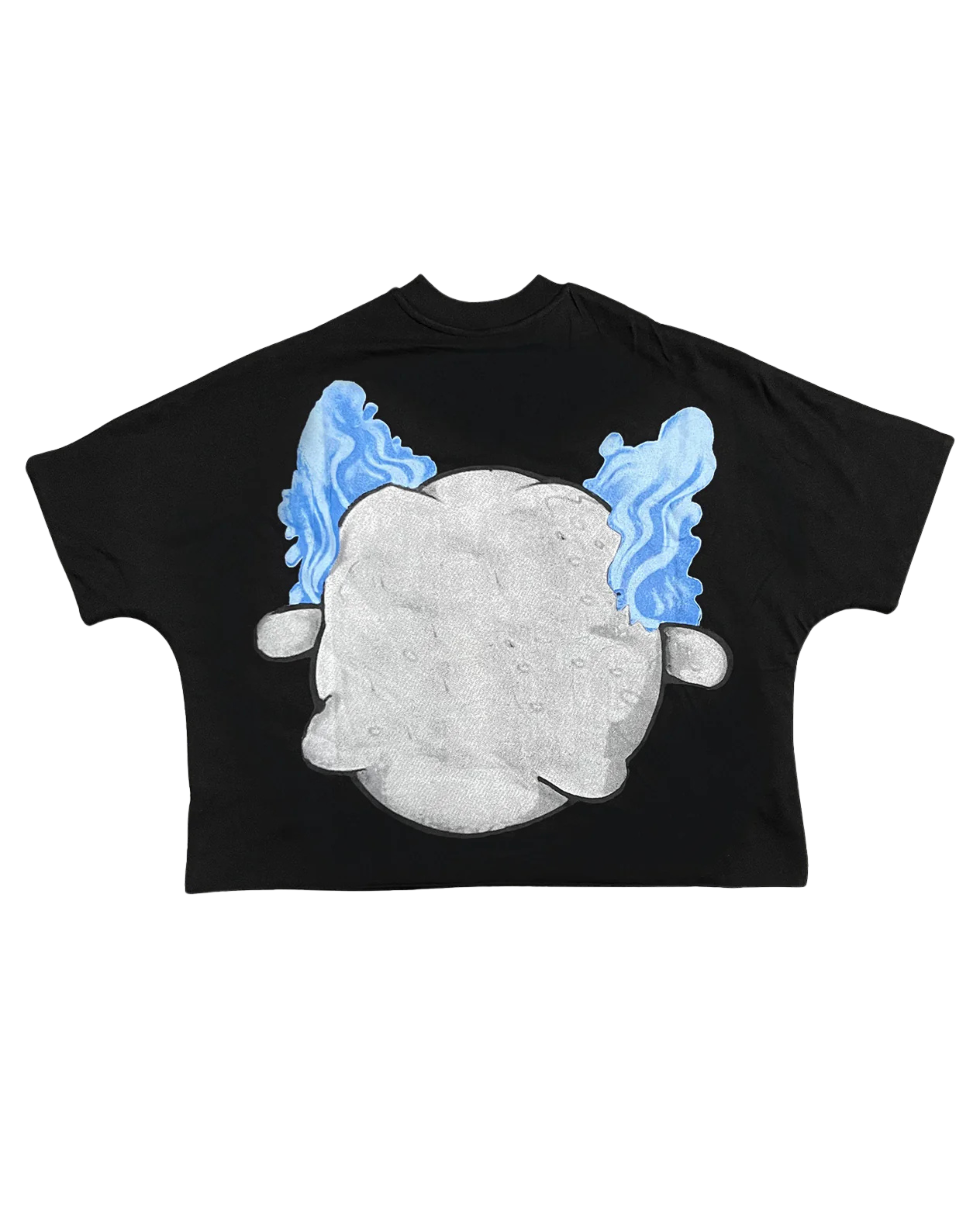 Billionaire studios bloo clown crop tee in black