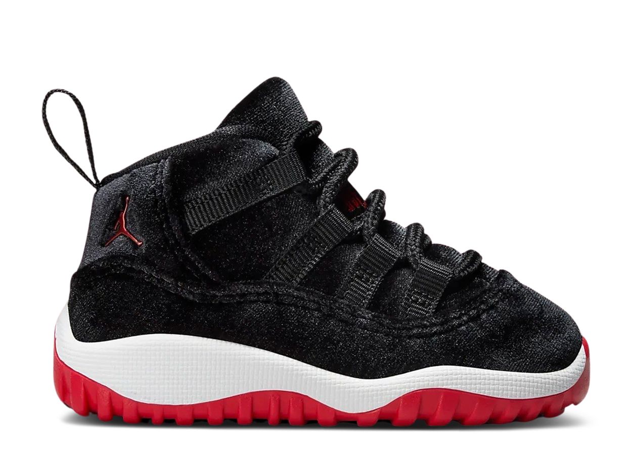 toddler jordan retro 11’s high bred velvet