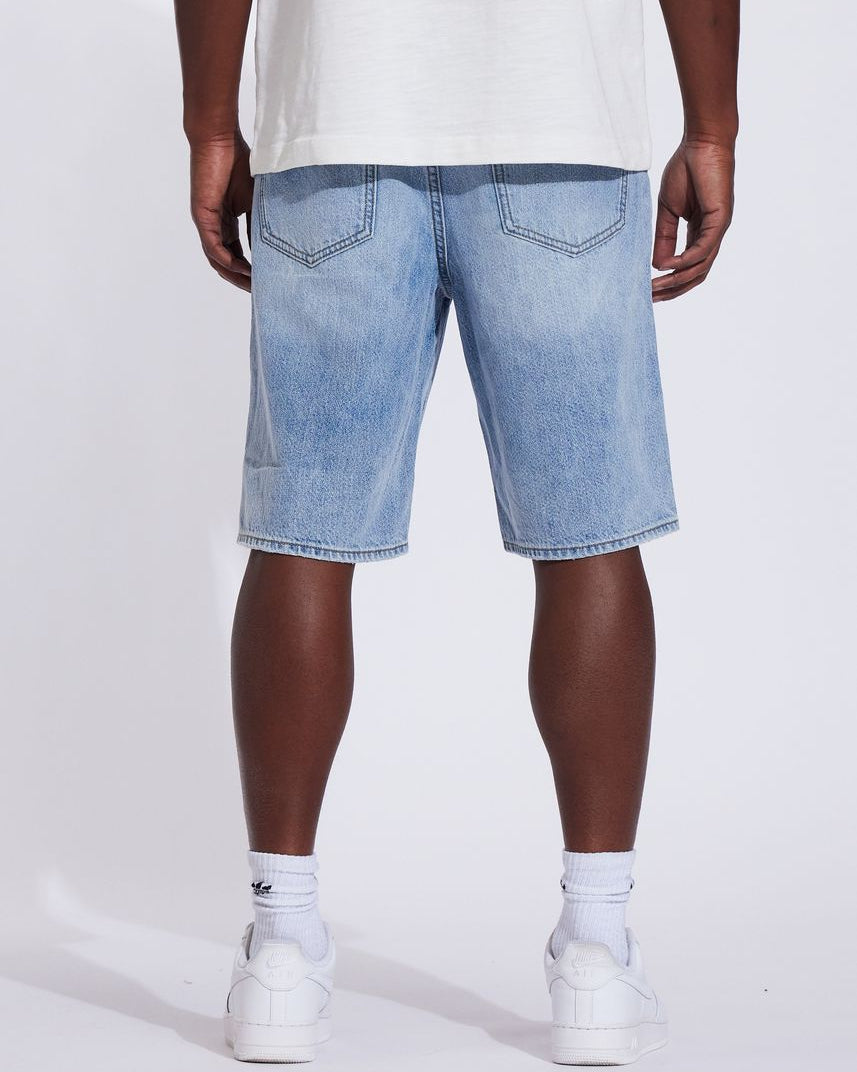 Crysp denim cena shorts in bleach wash color