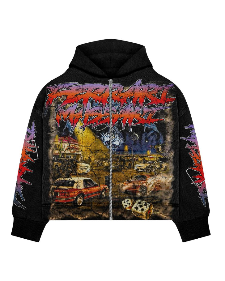 Chaos in the City Zip Hoodie