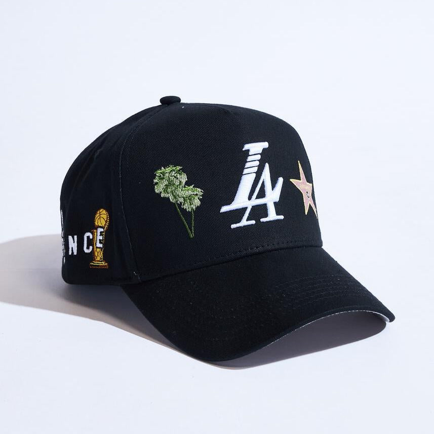 Reference cali snapback in black