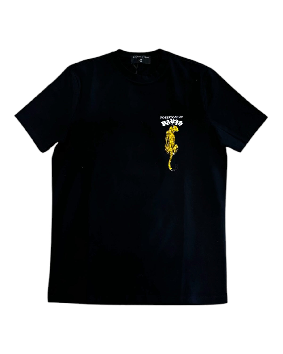 Roberto Vino cheetah tee in black