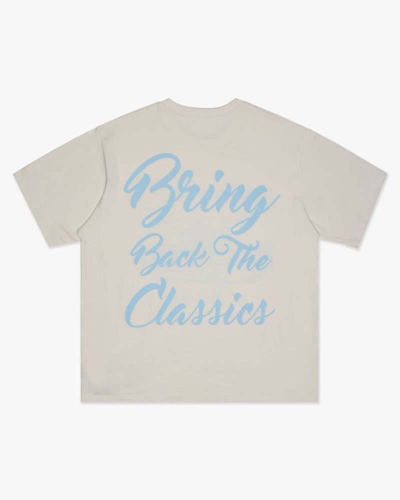 6th nbrhd classic is back tee in natural white