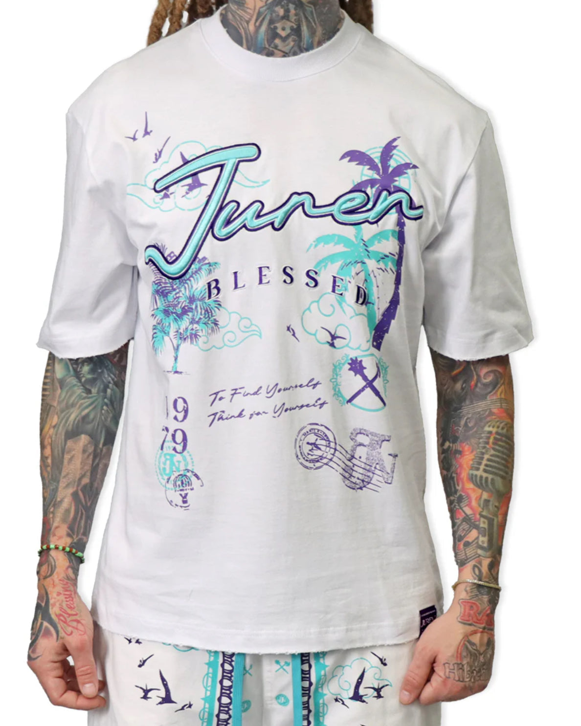 Juren costal courier tee in white