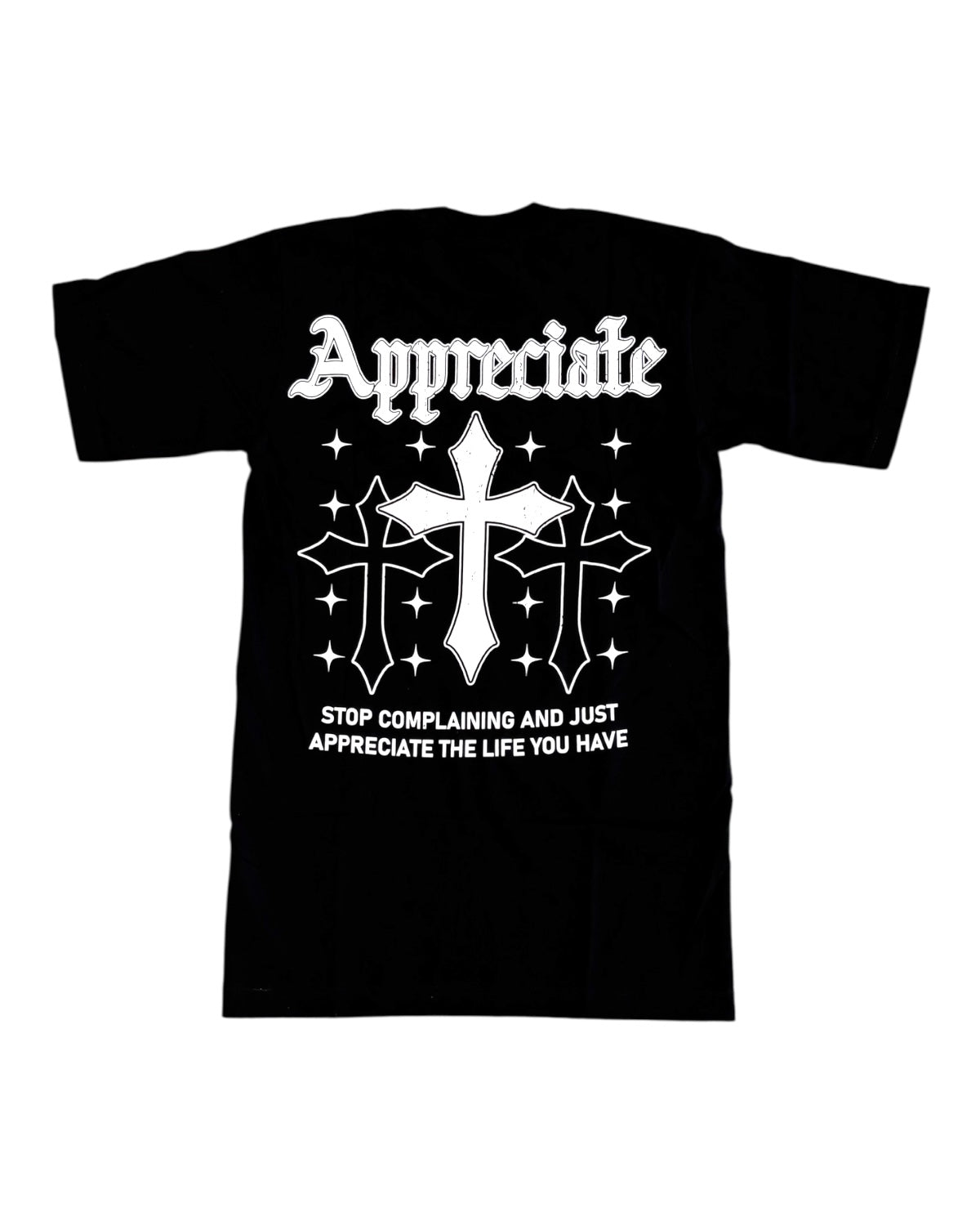 Million dolla motive appreciate crosses tee in black