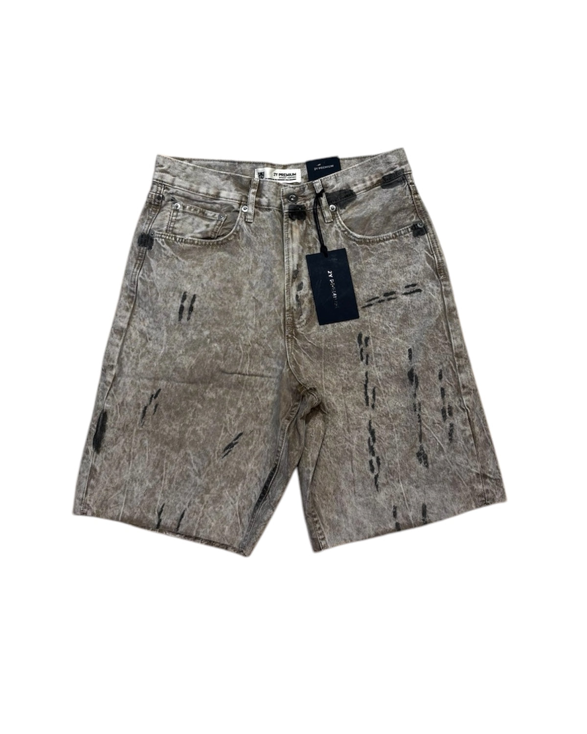 David Cut-Off Shorts in light brown color