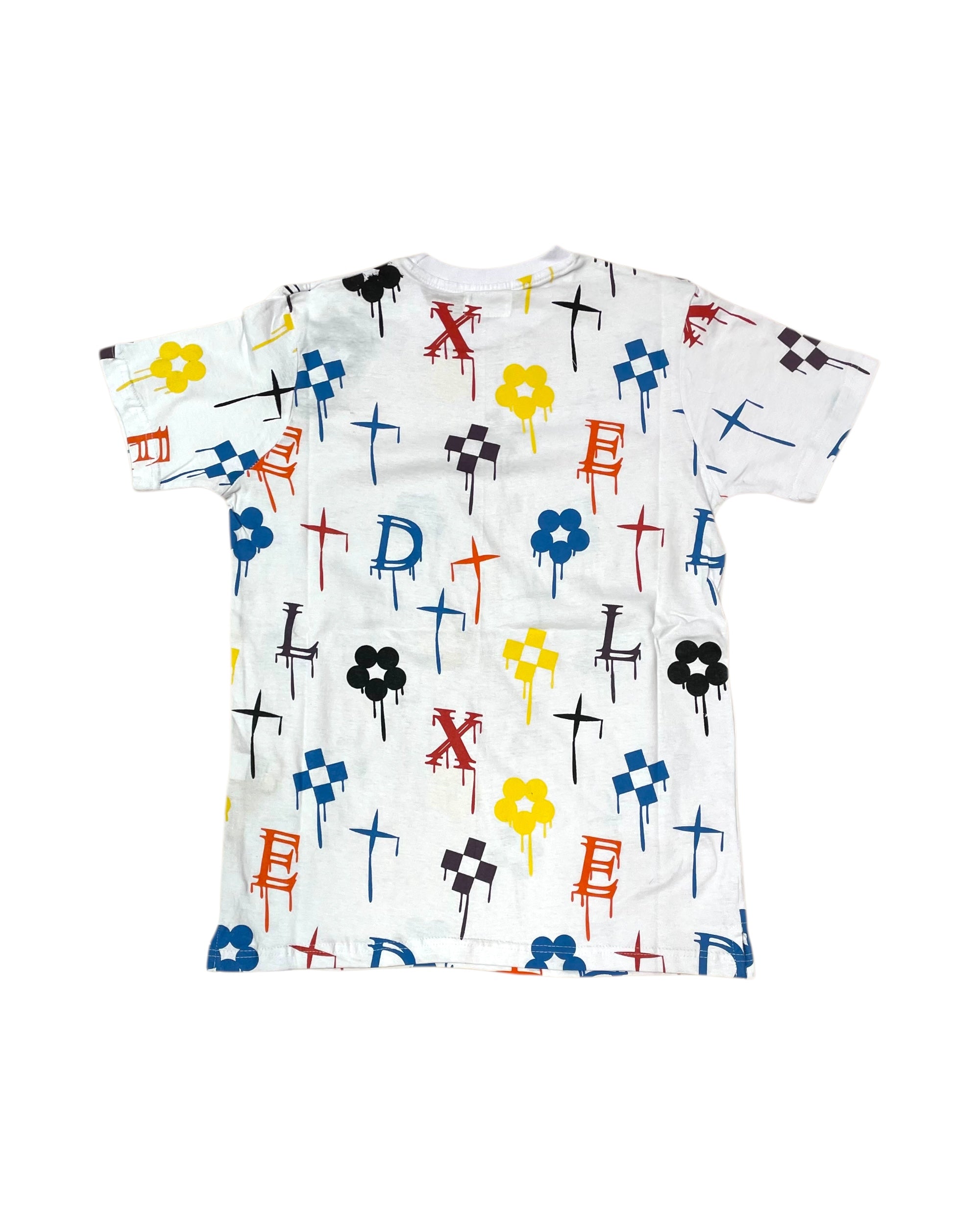 Fwrd drippy logo tee in white
