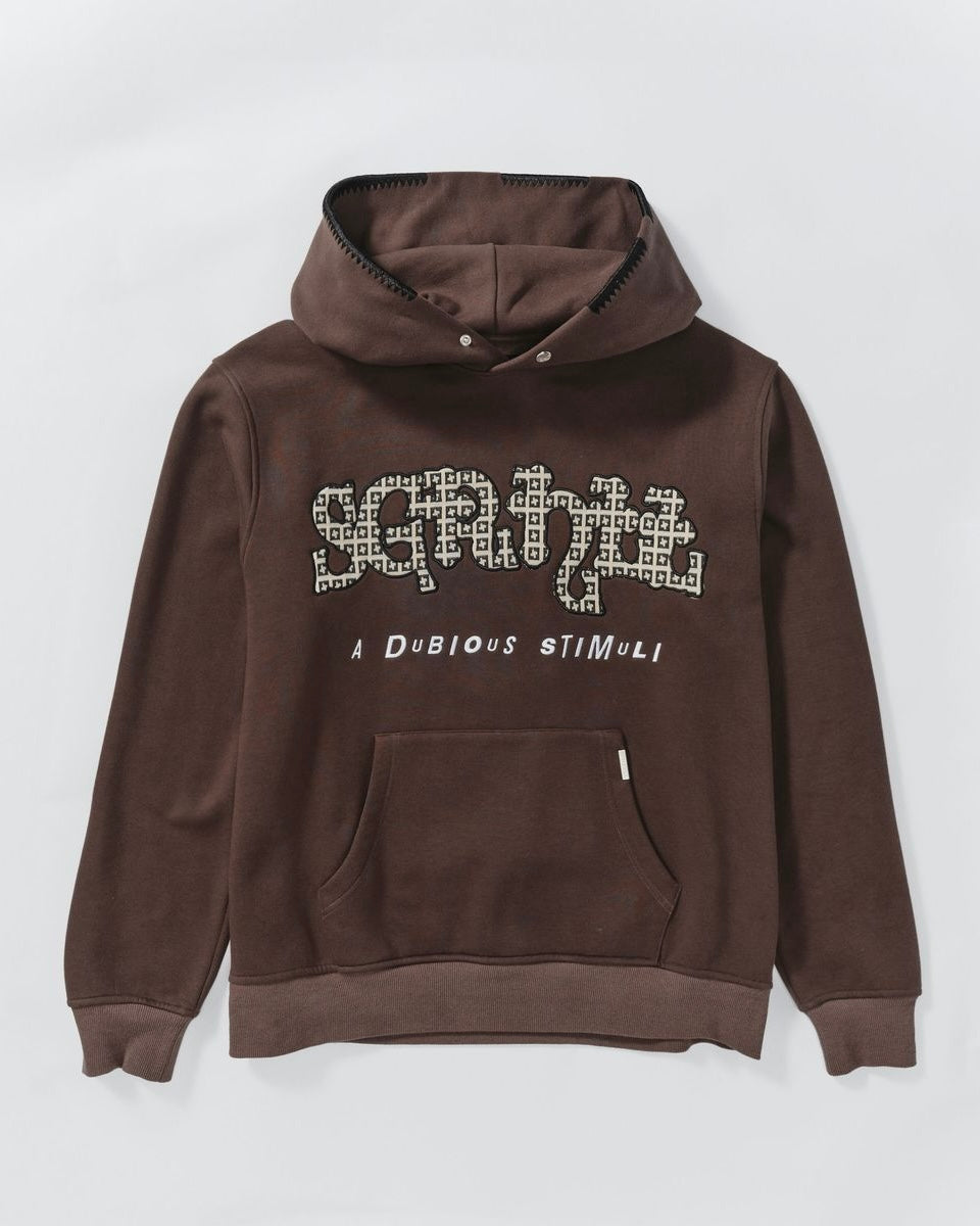 Dubious hoodie in brown by sugarhill