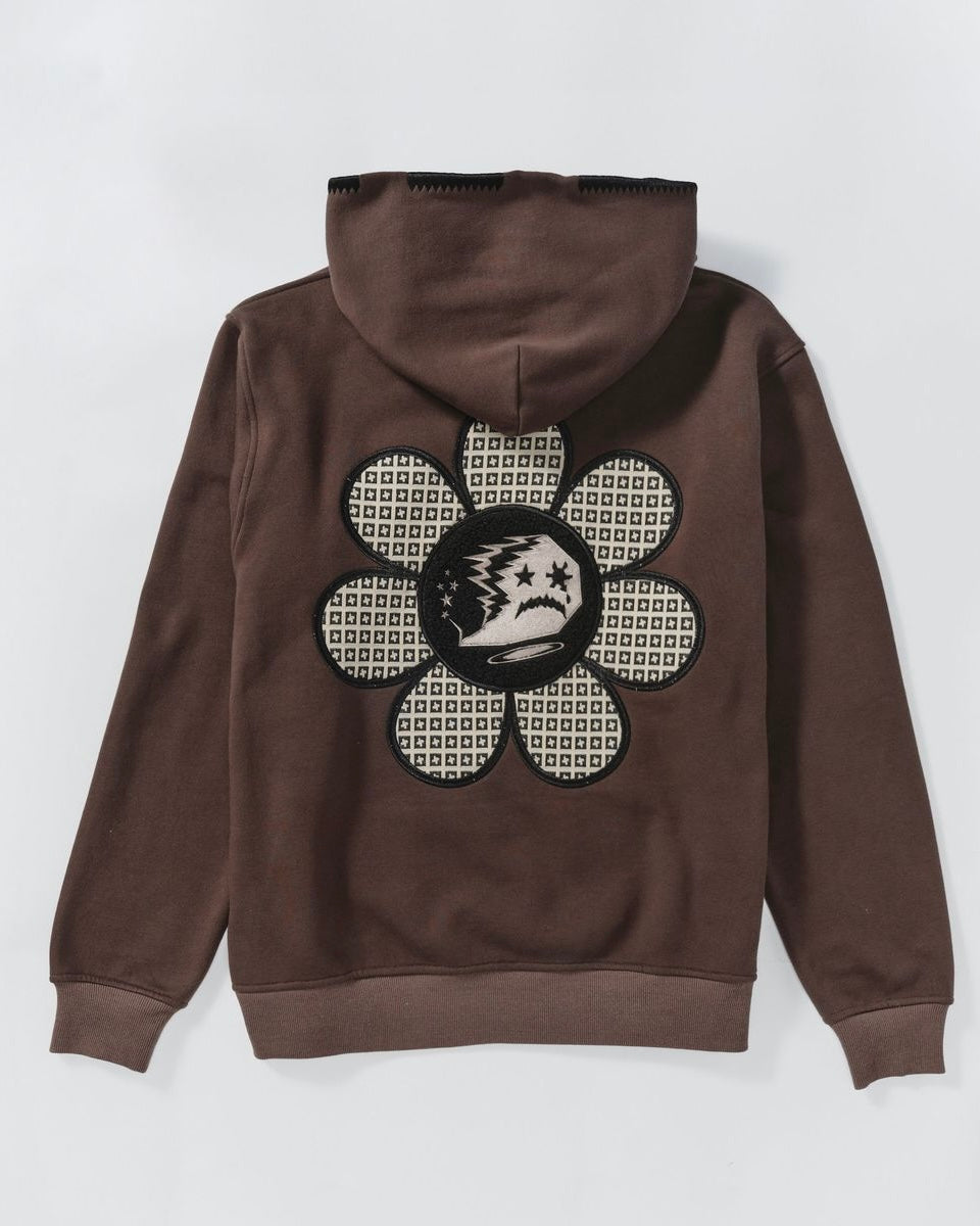 dubious hoodie in brown by sugarhill
