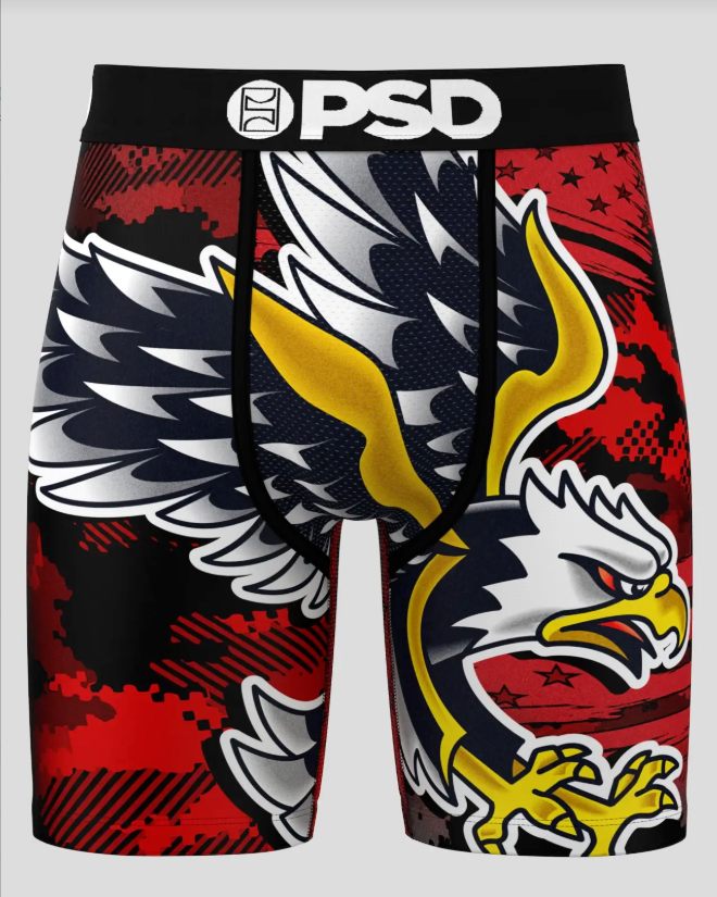 psd Eagle USA Briefs In Red and black