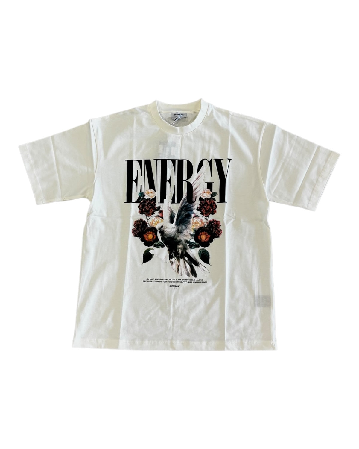 Sixth June flowers tee In off white