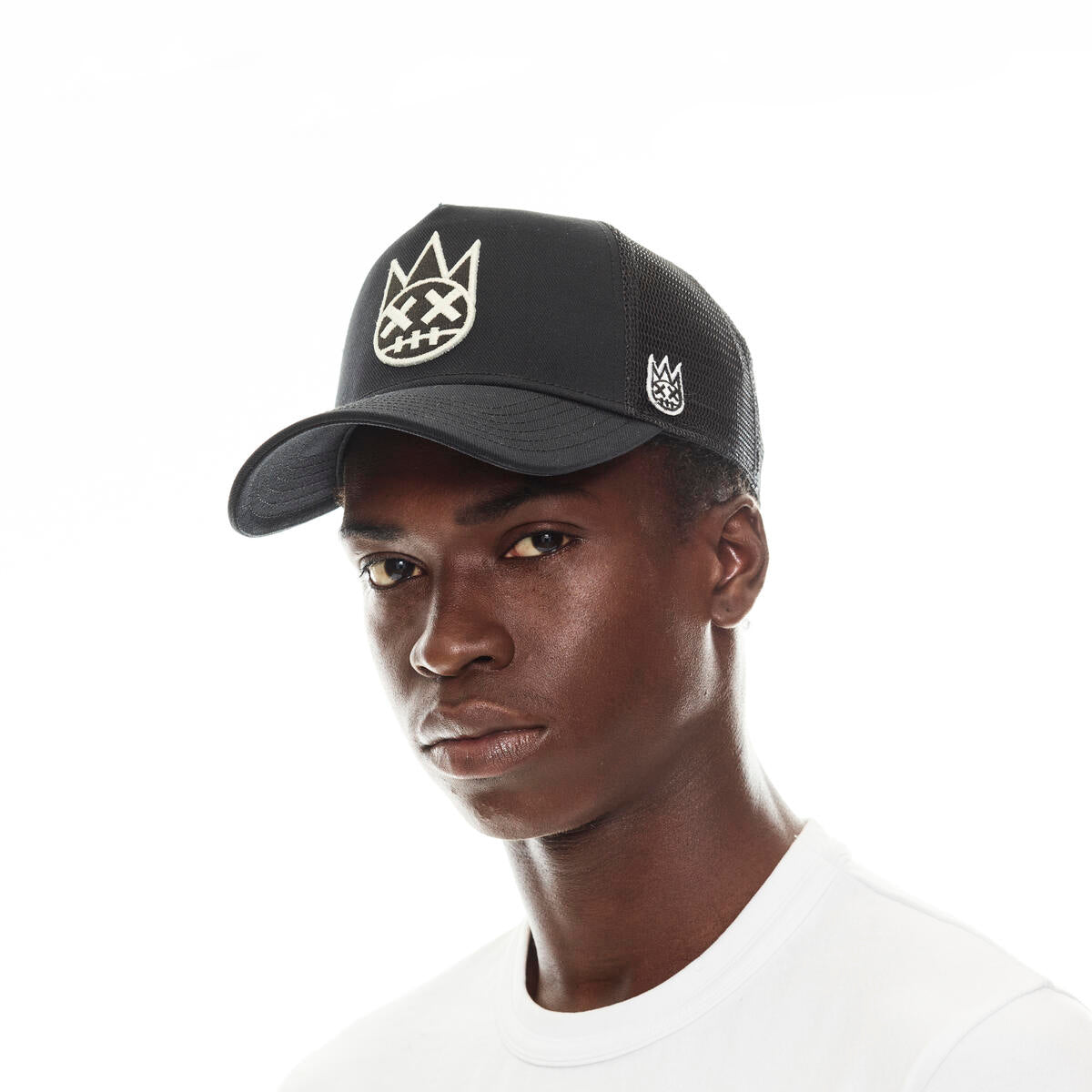 Cult of Glow in the Dark Shimuchan Logo Trucker Hat in black