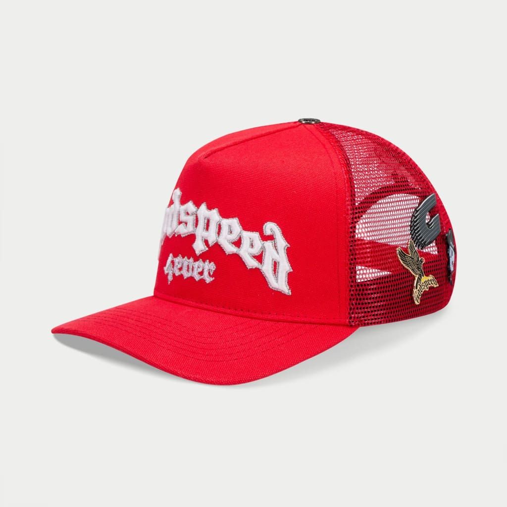 Godspeed’s GS forever trucker hat in red