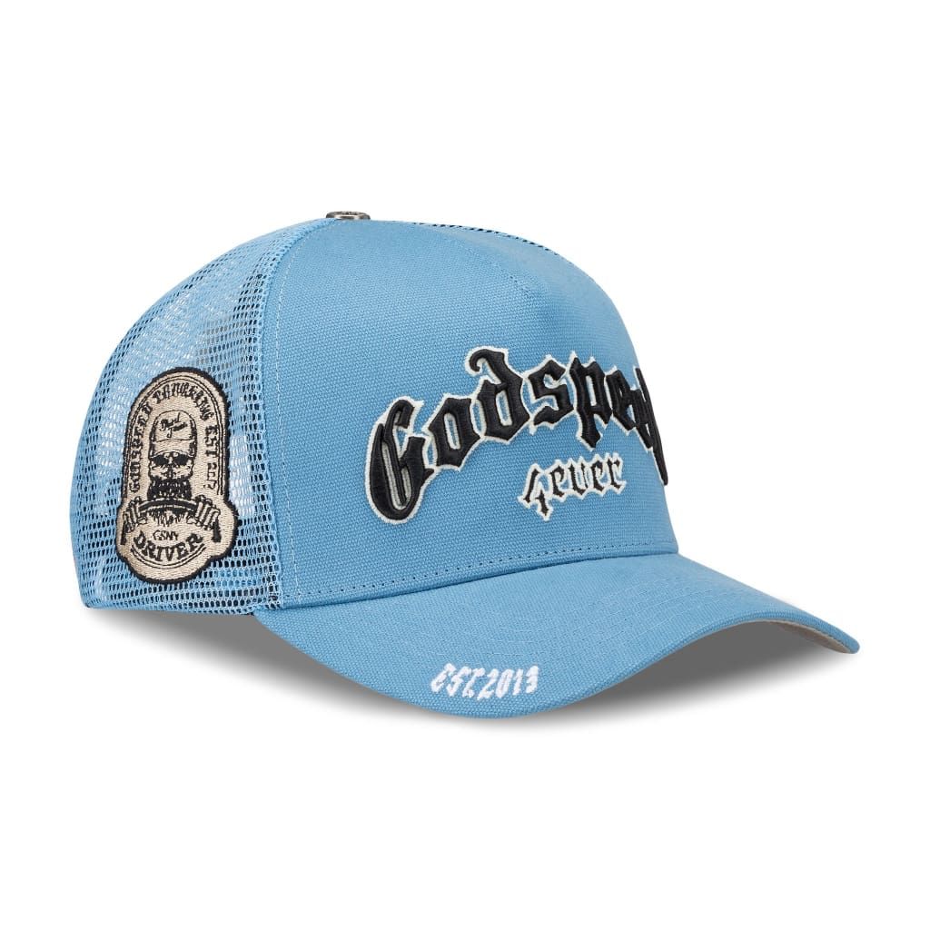 godspeed’s gs forever trucker hat in blue