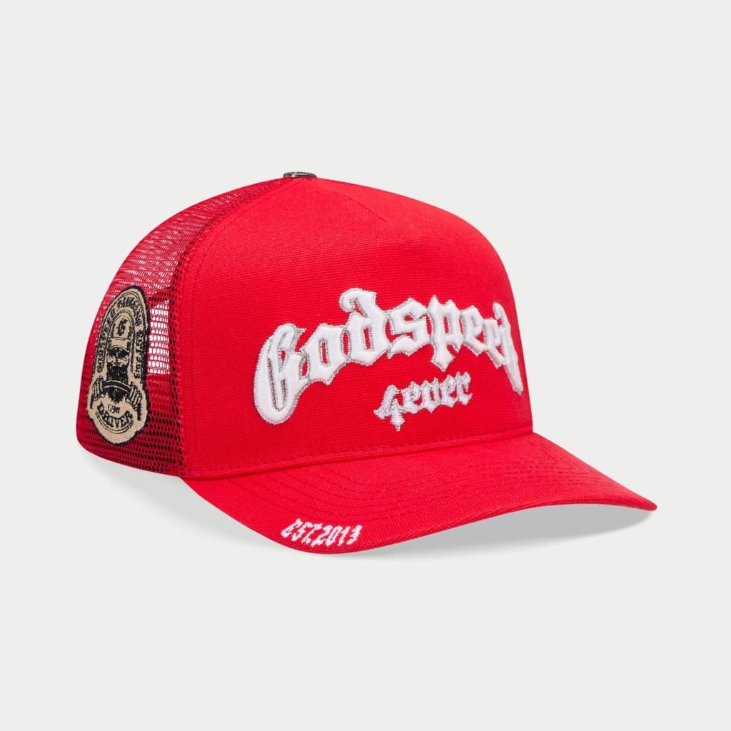 Godspeed’s GS forever trucker hat in red