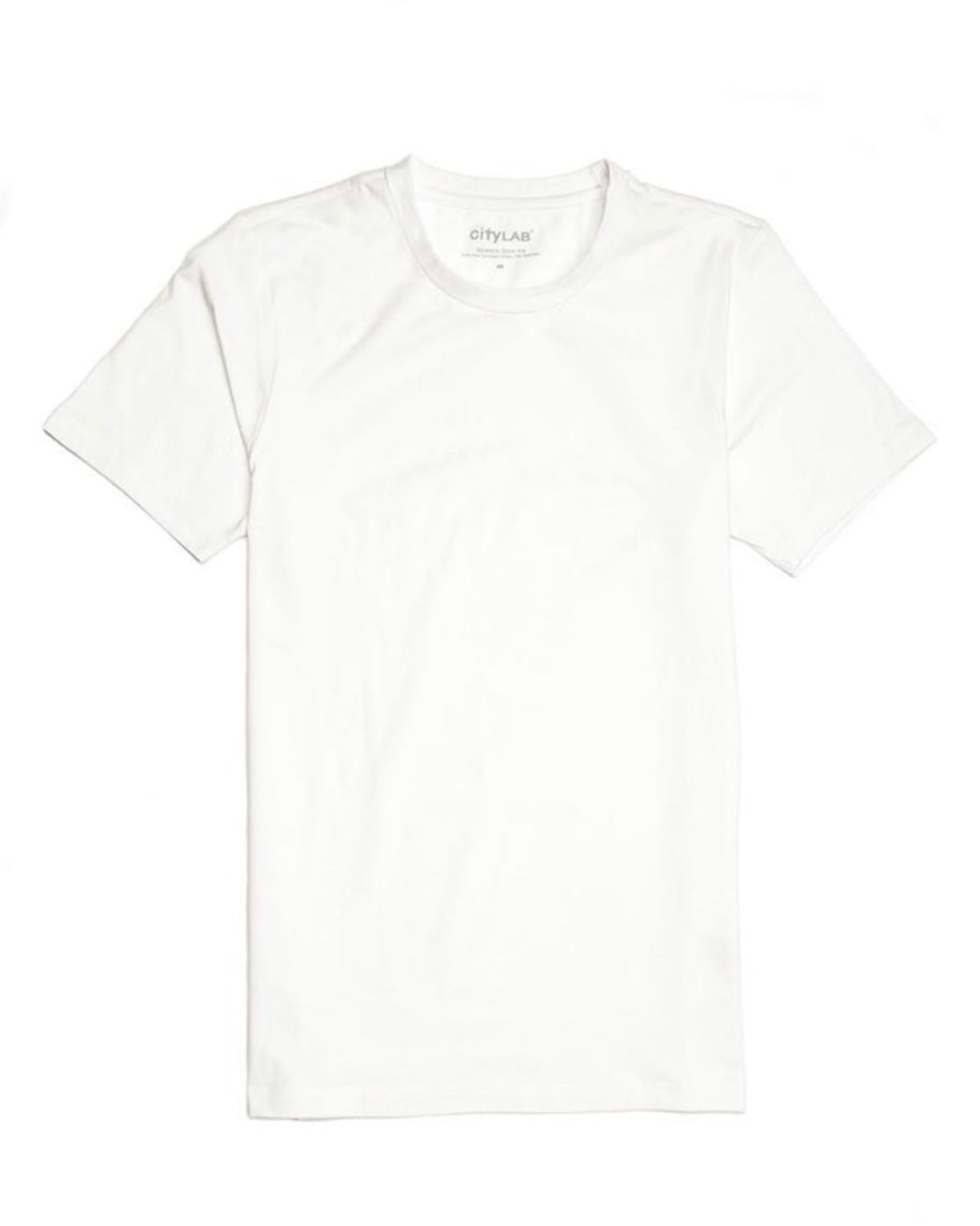 Solid Color Slim-Fit Crewneck Tee