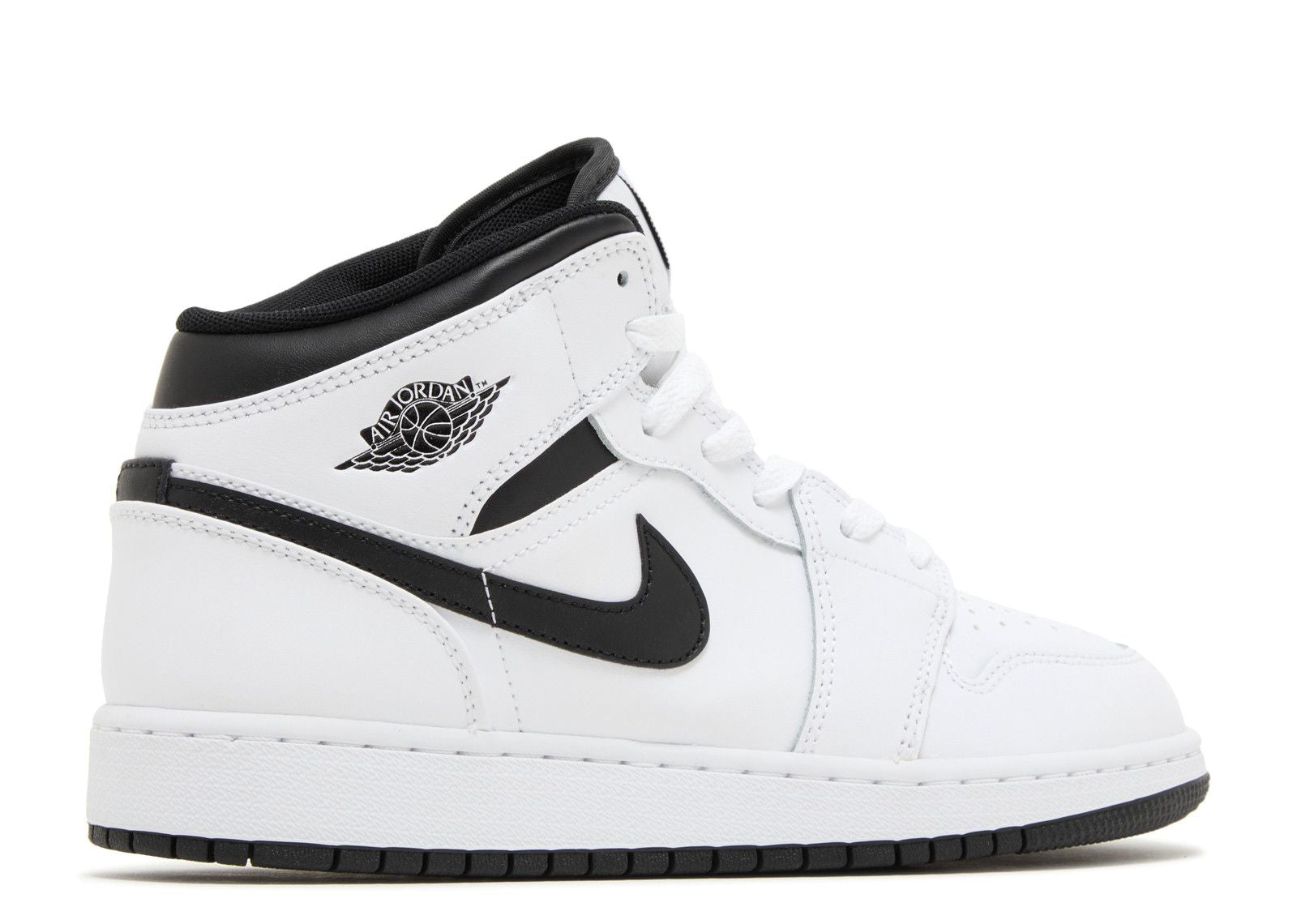 Jordan Retro 1’s Mid White Black (GS)