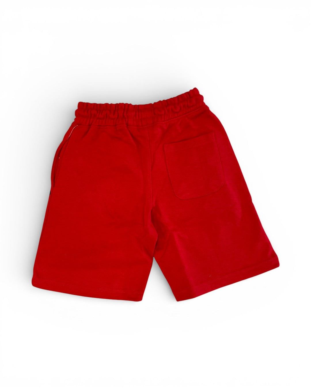 Red shorts on a white background