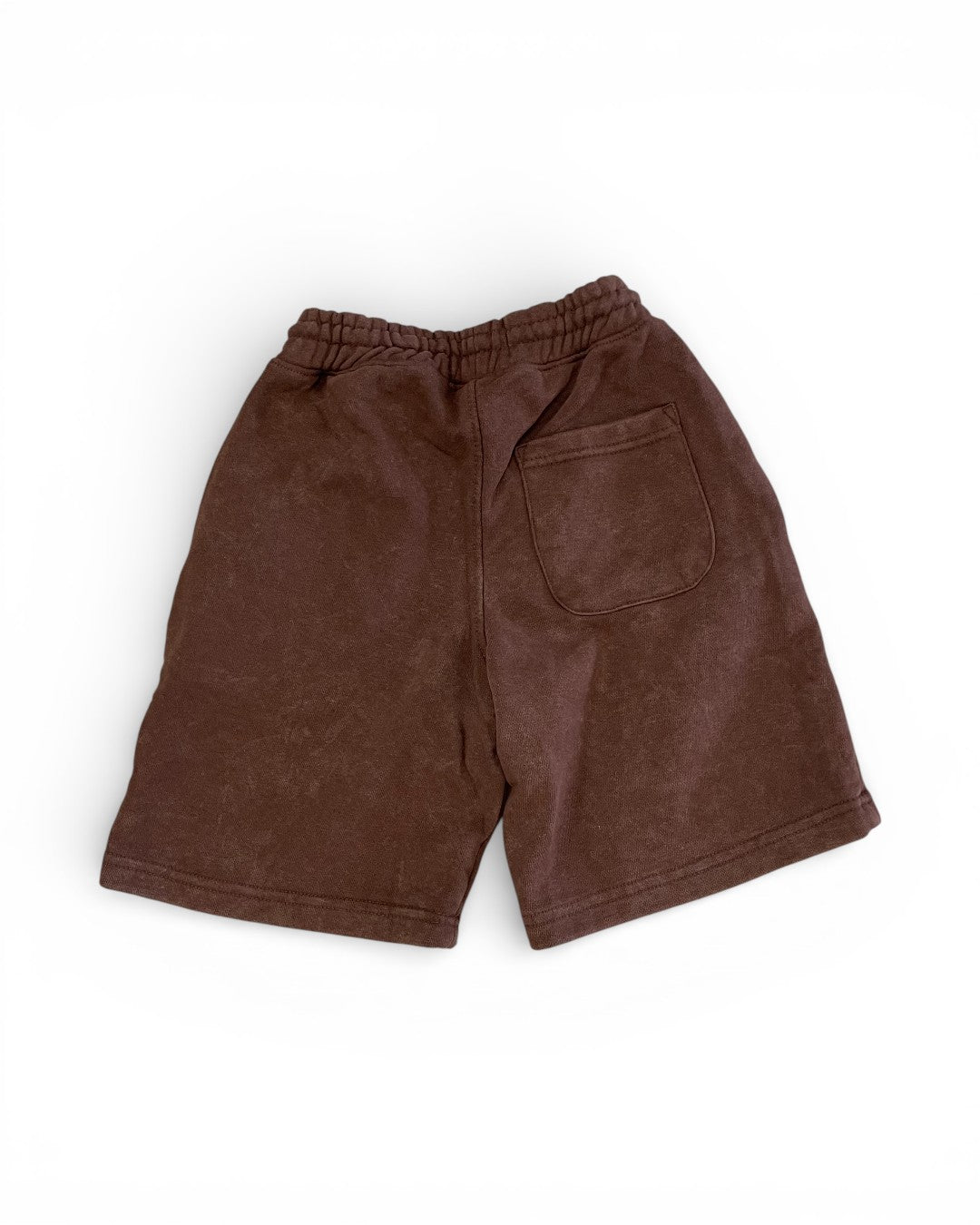 Brown shorts on a white background