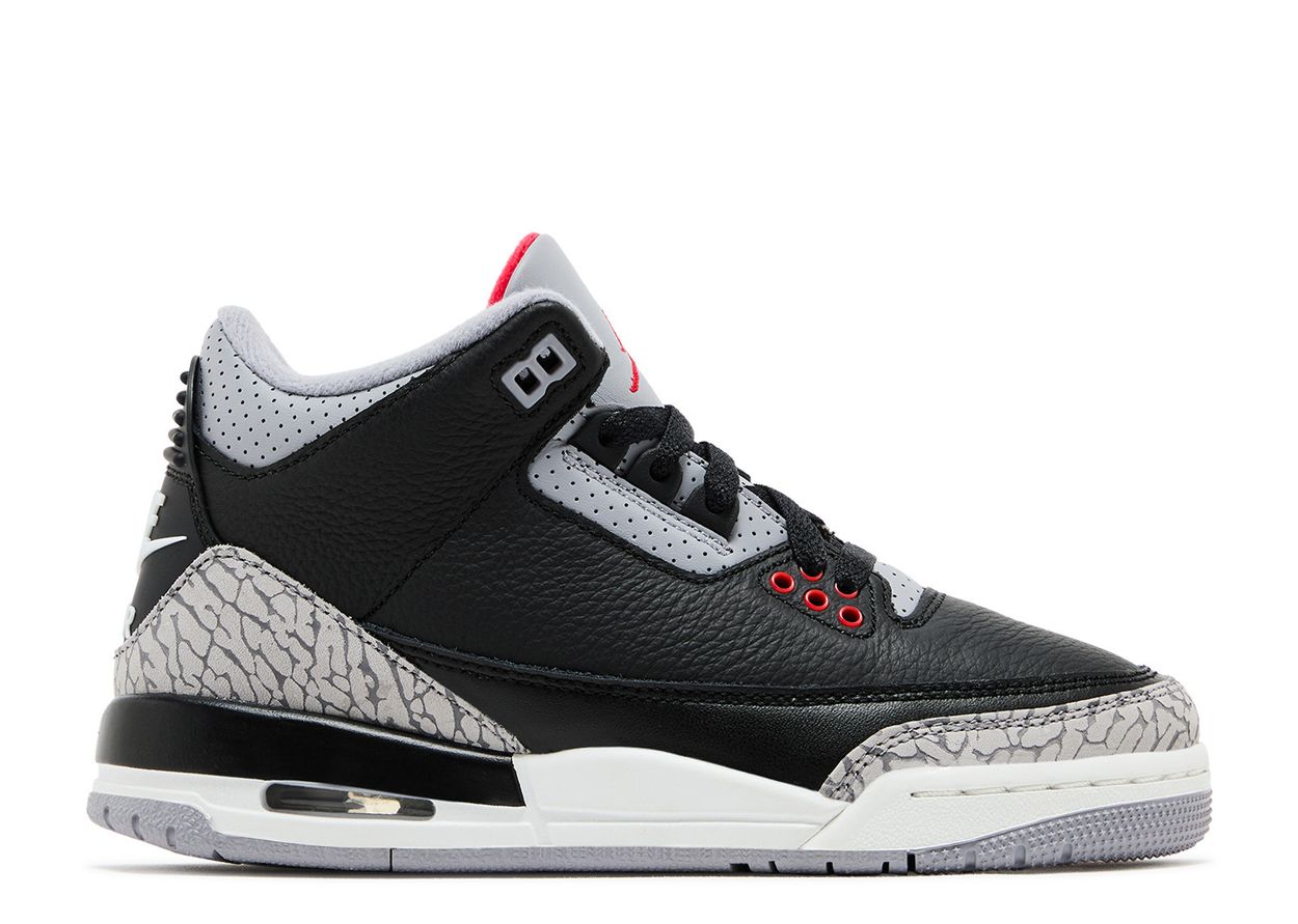 Jordan Retro 3’s Black Cement Reimagined (GS)