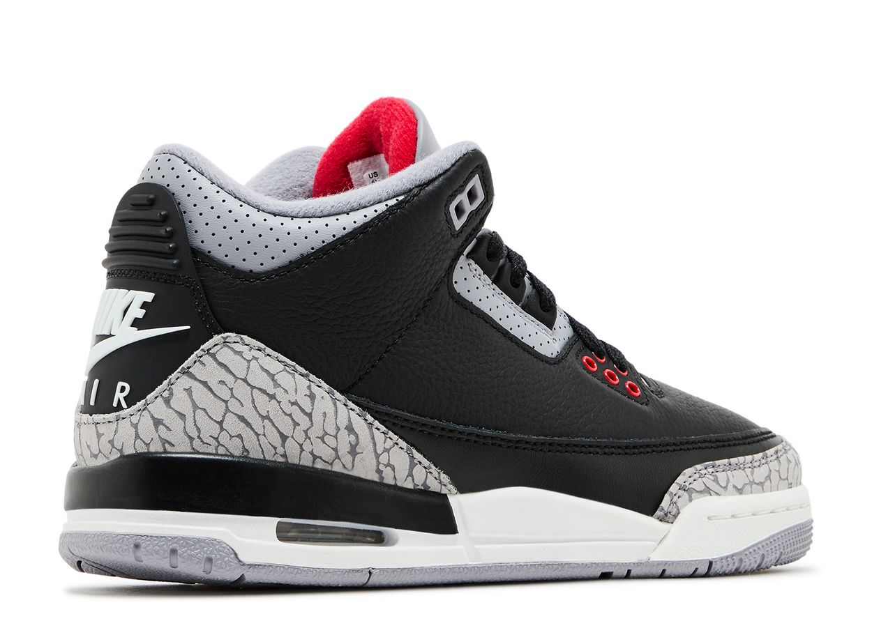 Jordan Retro 3’s Black Cement Reimagined (GS)
