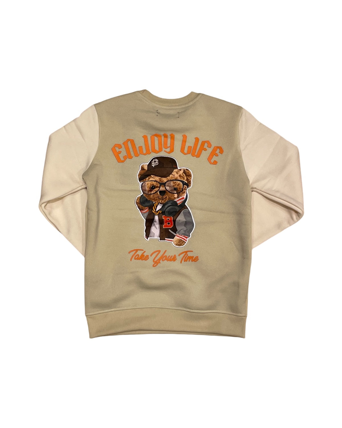 Black Pike’s Enjoy Crewneck for junior boys in khaki