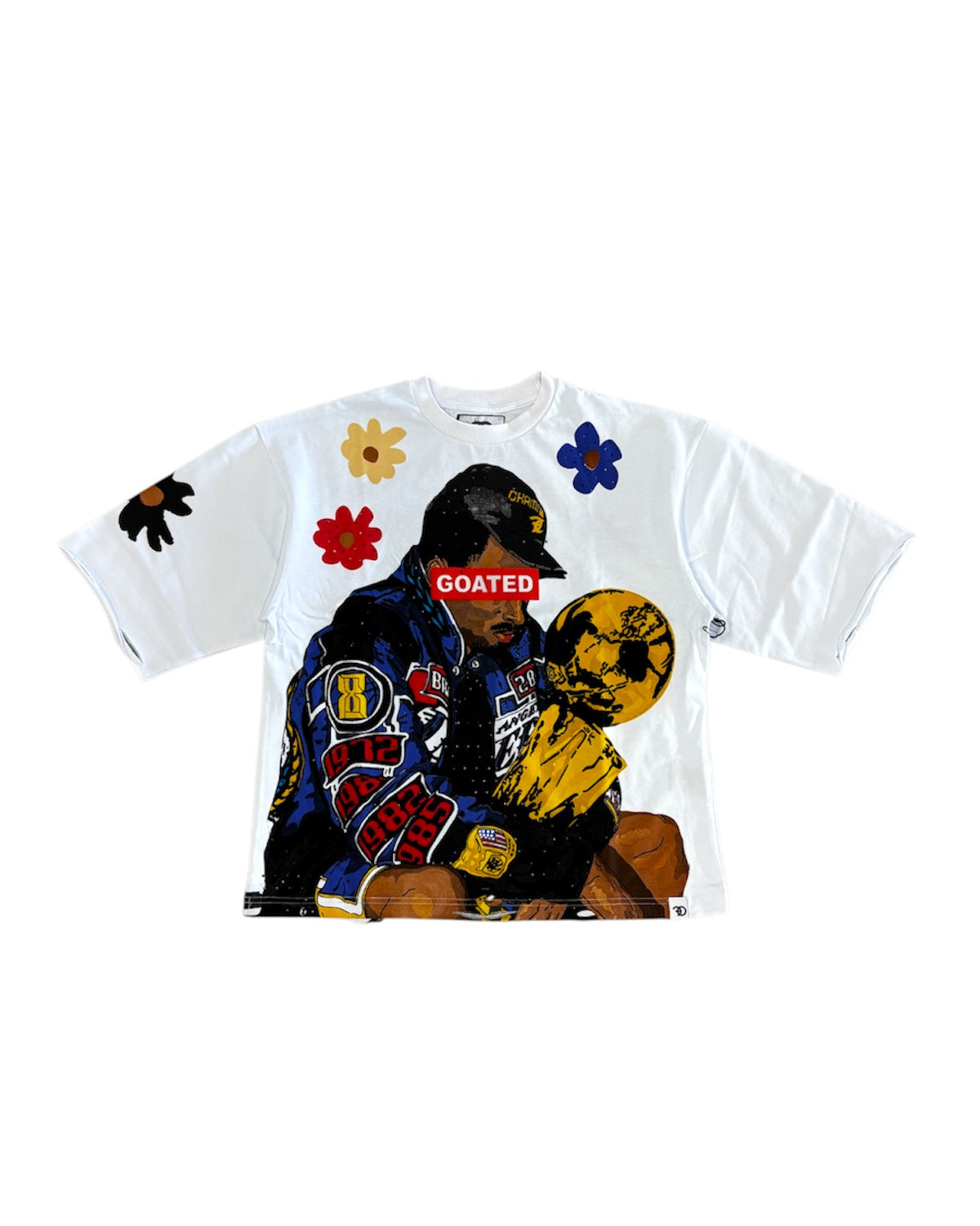 Kobe Bryant Goated Tee In White Color