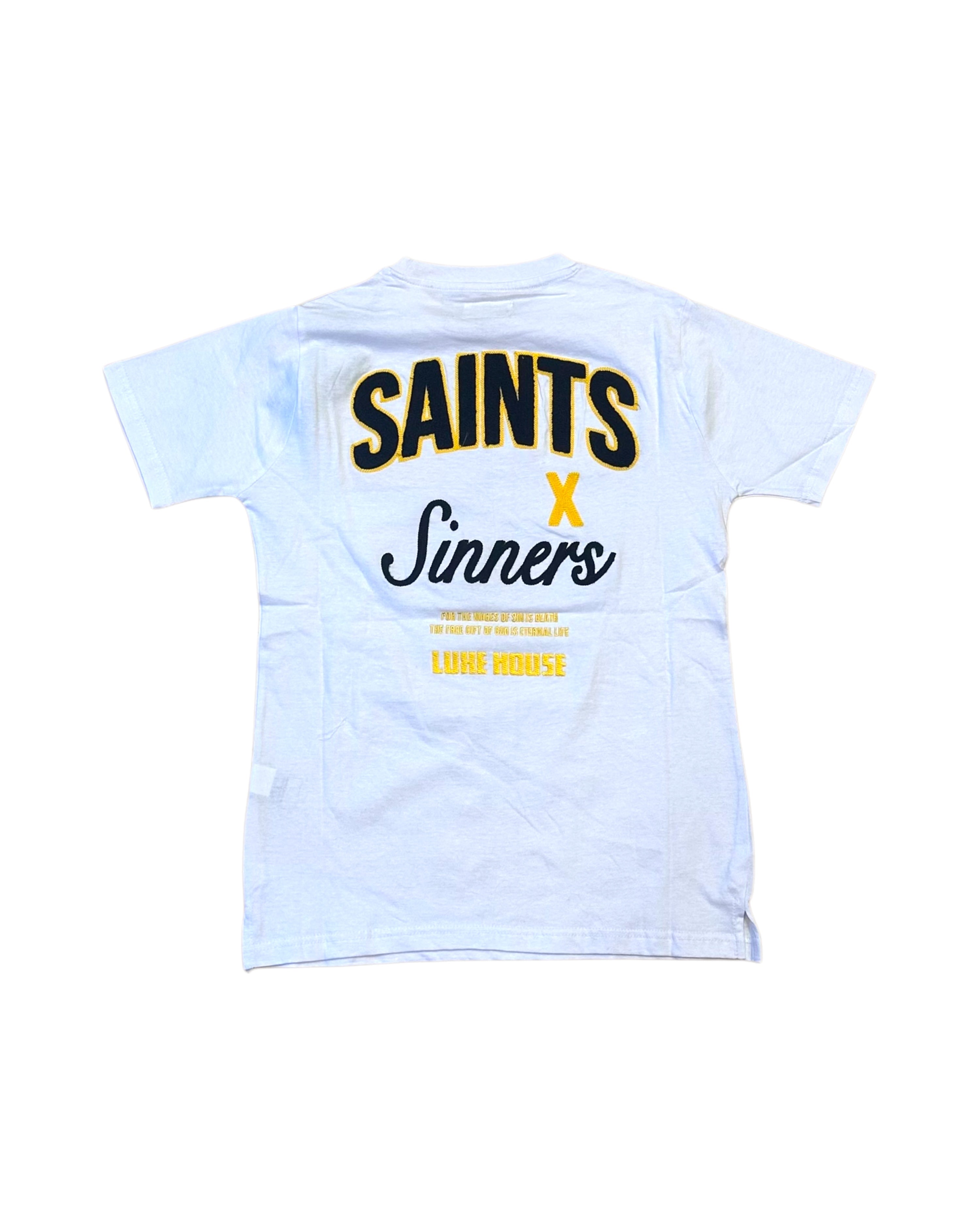 Luxe House Tee White and yellow