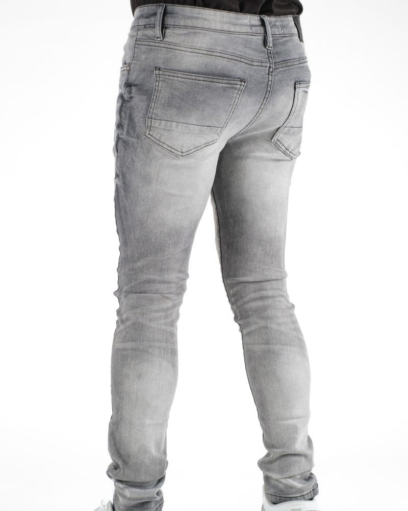 Dzstar micro distress slim jeans in gray