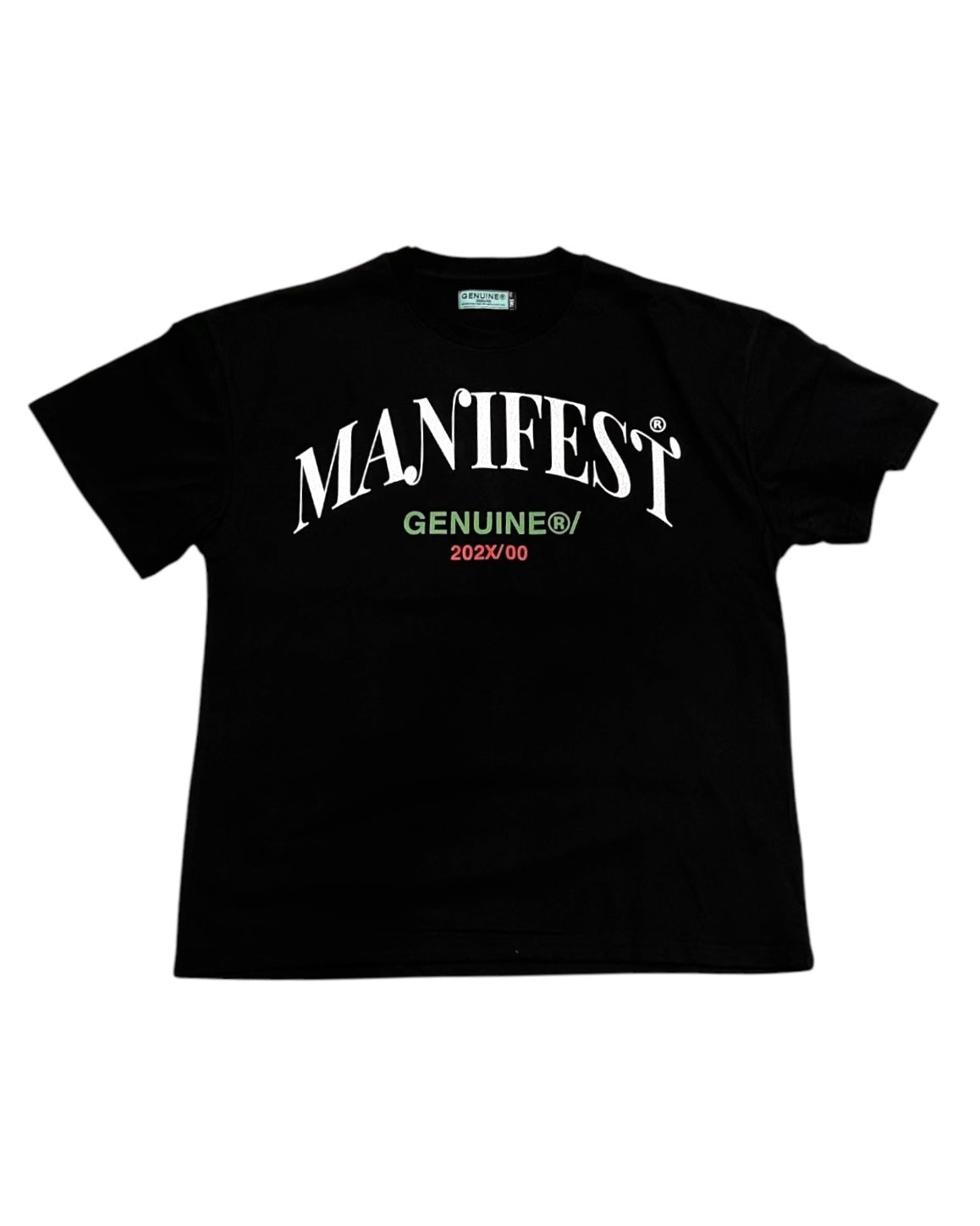 Genuine manifest tee in black