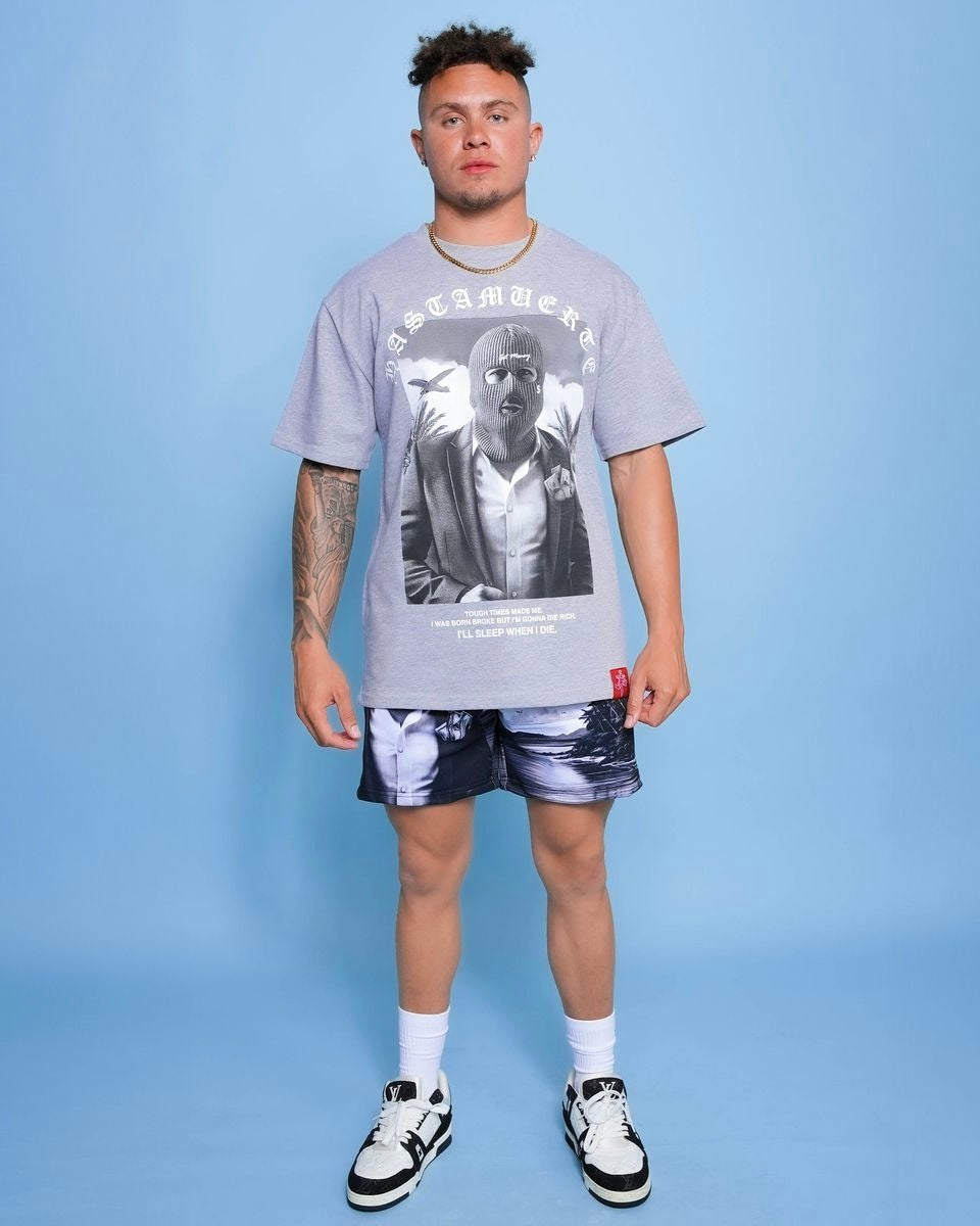 Hustle daily money shorts inn heather grey