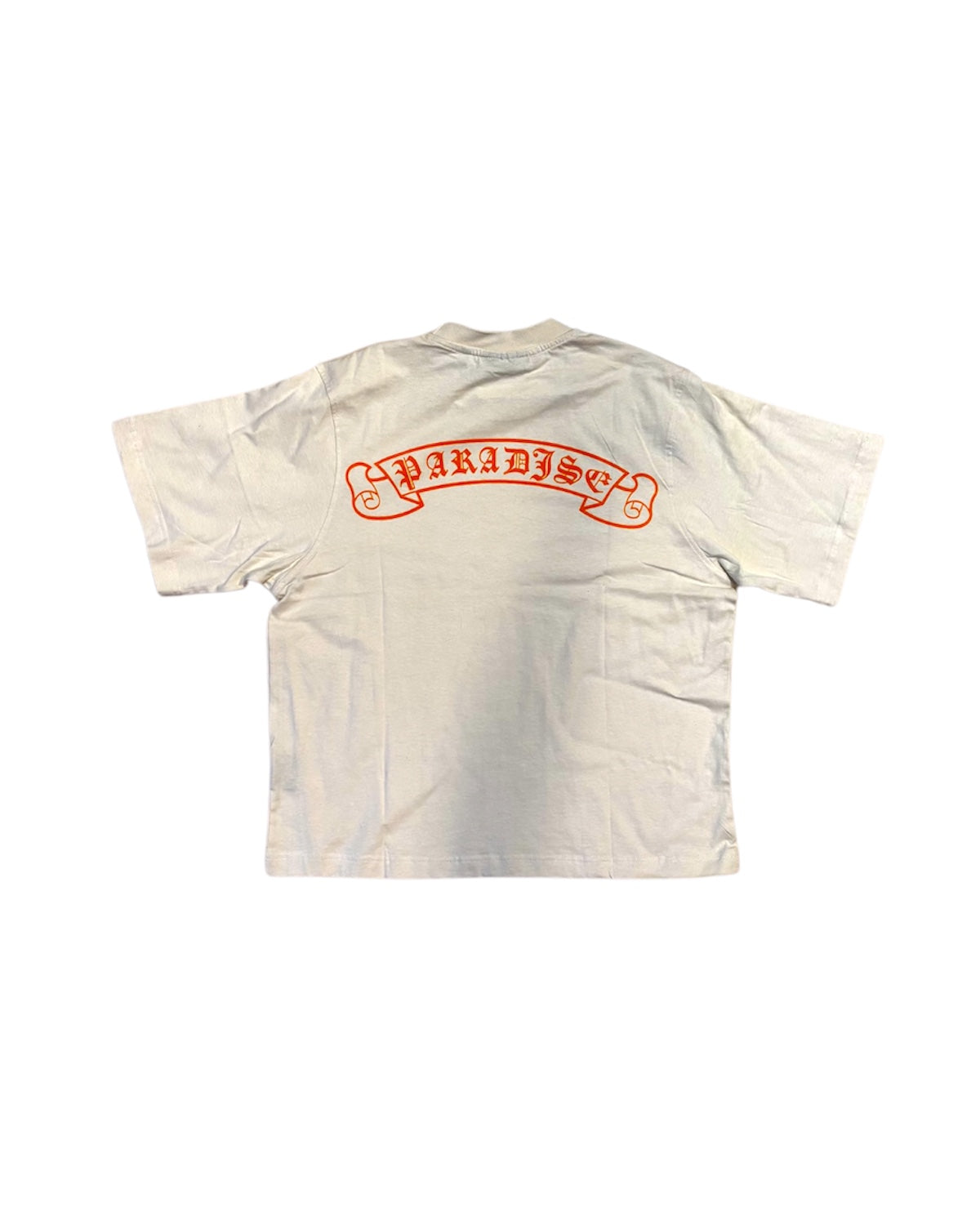 Paradise High Life Crop Tee In Cream Color