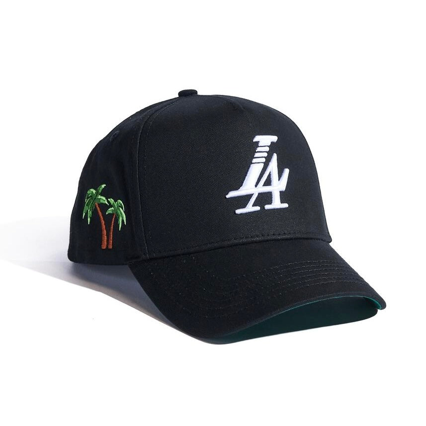 reference LA paradise snapback in black
