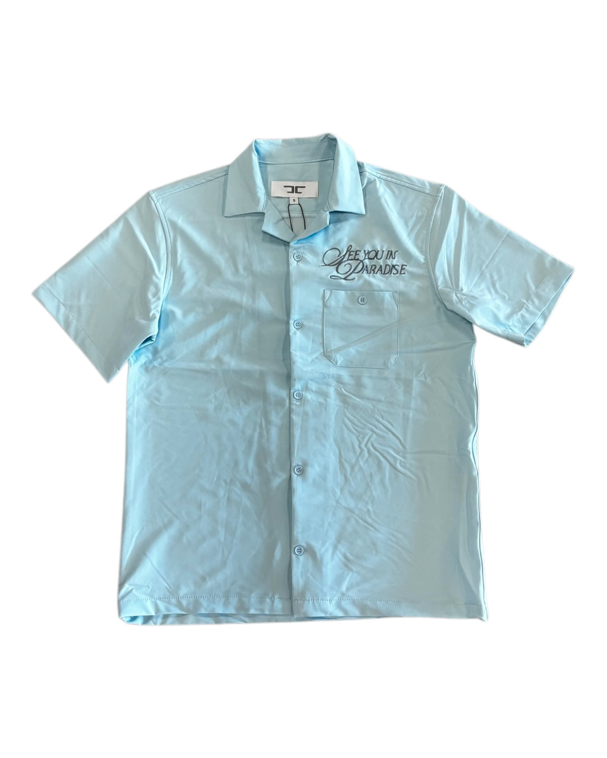 jordan Craig paradise camp shirt in blue