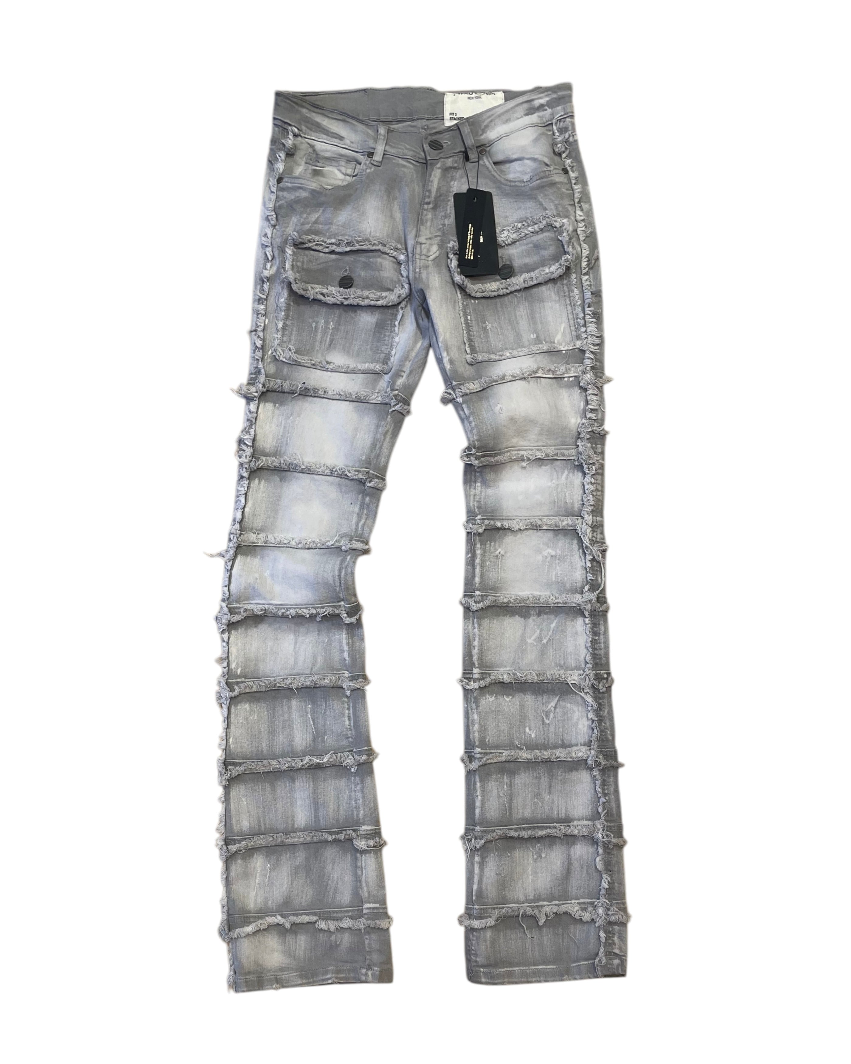 Patchwork True Stacked Jeans