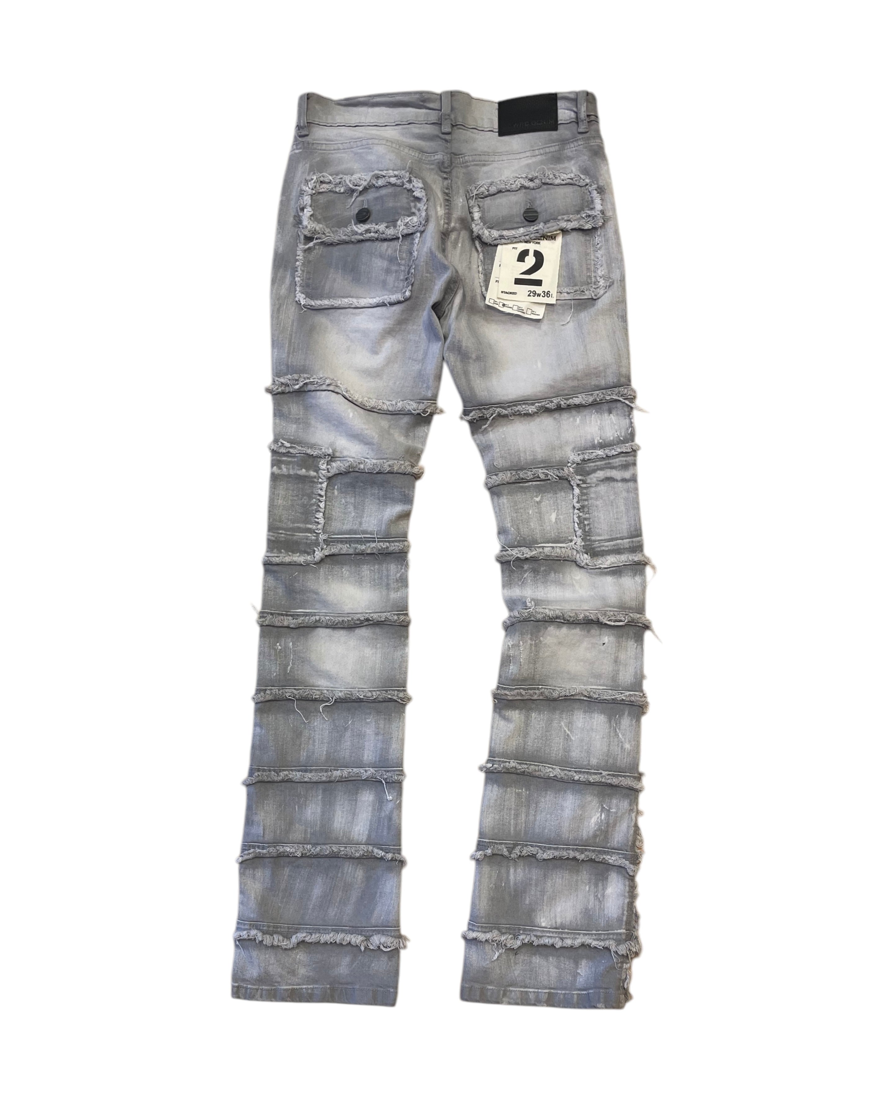 Patchwork True Stacked Jeans